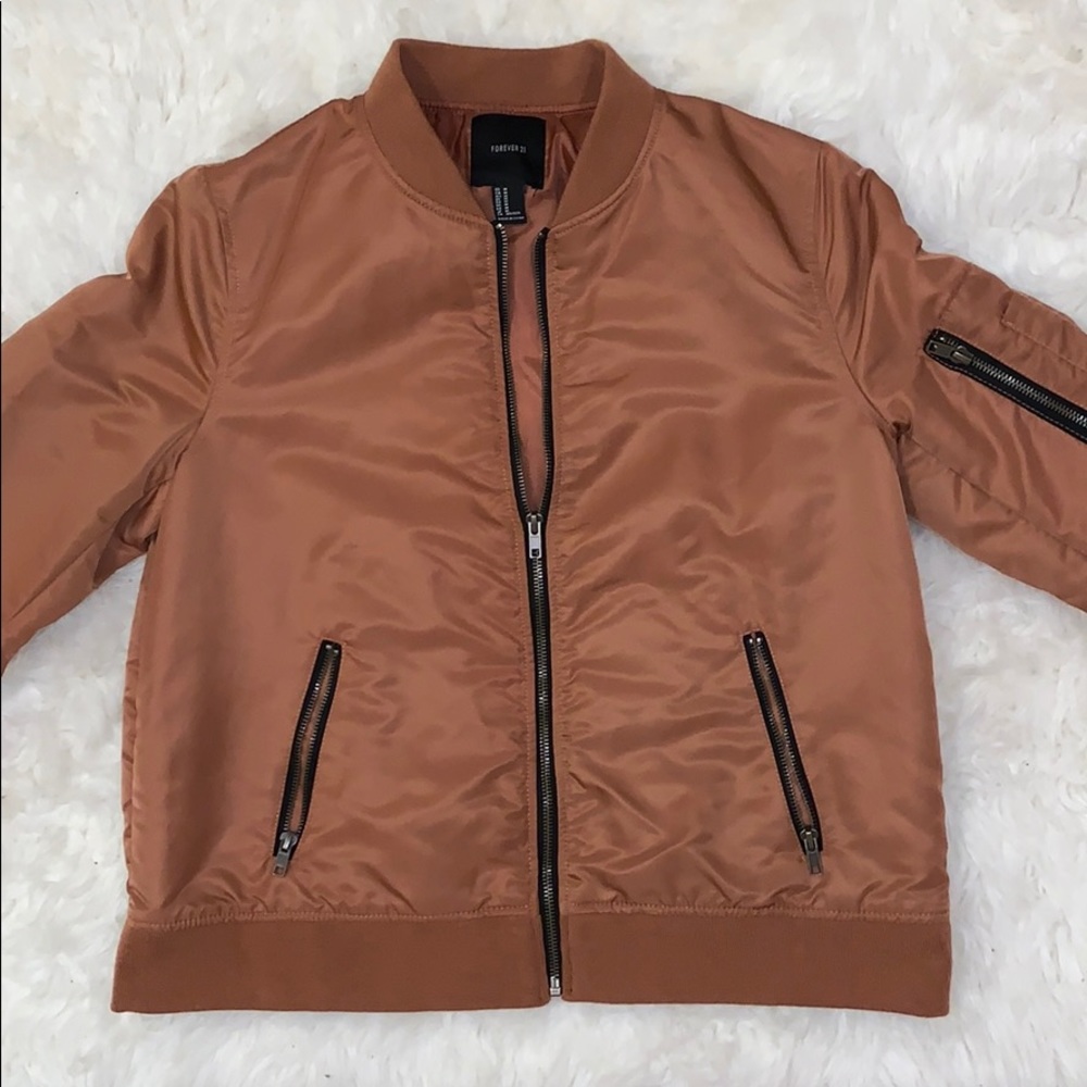 Shiny Nylon Bomber Jacket